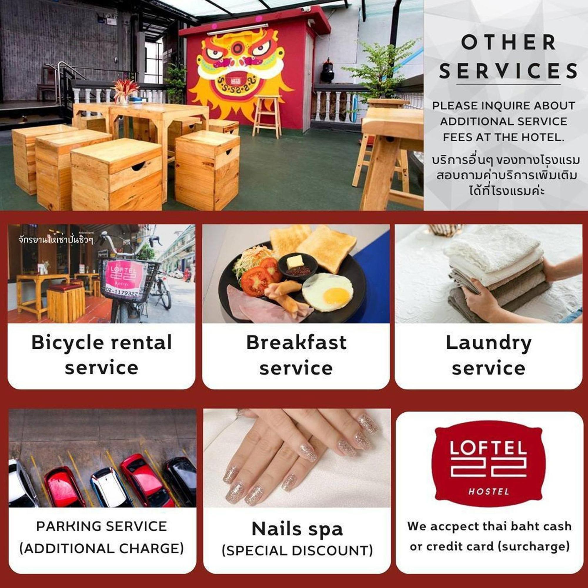 Loftel 22 Hostel Bangkok Eksteriør billede